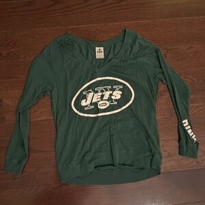 JETS pink long sleeve shirt